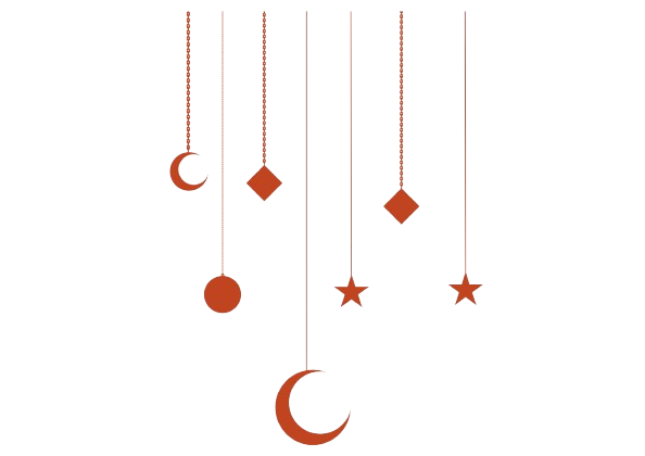 Islamic Stars and Moon